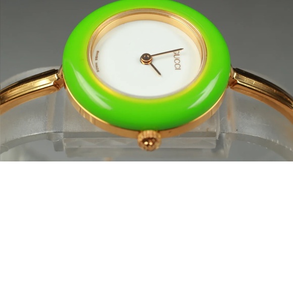 14k Gold Plated Gucci Watch Swiss Made Quartz - Picture 6 of 8